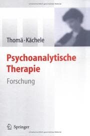 Tapa de Psychoanalytische Therapie