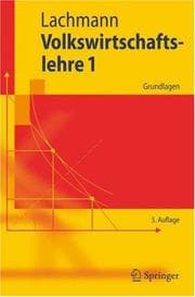 Tapa de Volkswirtschaftslehre 1