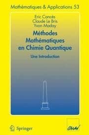 Tapa de Méthodes mathématiques en chimie quantique Une introduction