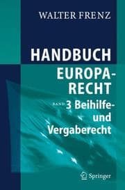 Tapa de Handbuch Europarecht: Band 3