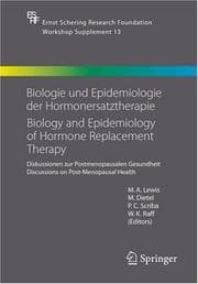 Tapa de Biologie und Epidemiologie der Hormonersatztherapie