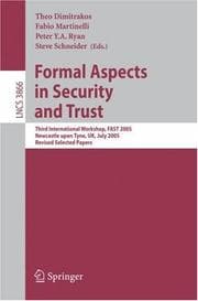 Tapa de Formal aspects in security and trust