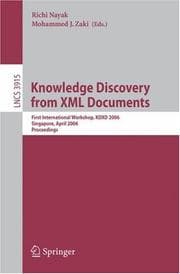 Tapa de Knowledge discovery from XML documents
