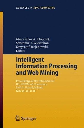 Tapa de Intelligent information processing and web mining