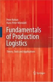 Tapa de Fundamentals of production logistics