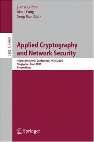 Tapa de Applied cryptography and network security