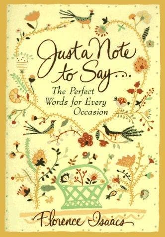 Tapa de Just a note to say--
