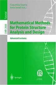 Tapa de Mathematical methods for protein structure anaylysis and design