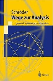 Tapa de Wege zur Analysis