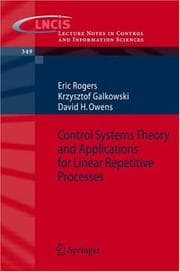 Tapa de Control systems theory and applications for linear repetitive processes