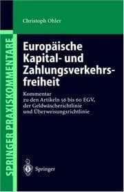 Tapa de Europäische Kapital- und Zahlungsverkehrsfreiheit
