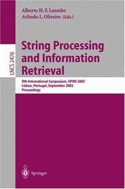 Tapa de String processing and information retrieval