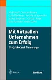 Tapa de MIT Virtuellen Unternehmen Zum Erfolg