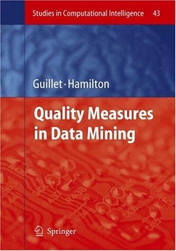 Tapa de Quality measures in data mining