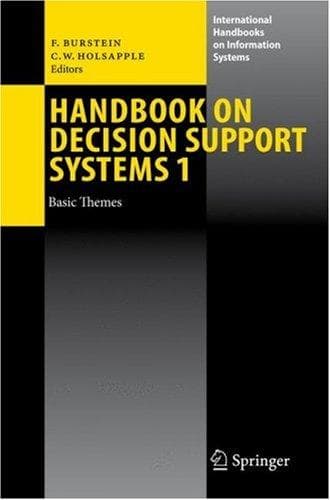 Tapa de Handbook on decision support systems