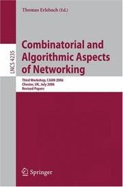 Tapa de Combinatorial and Algorithmic Aspects of Networking