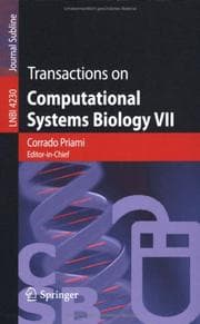 Tapa de Transactions on Computational Systems Biology VII