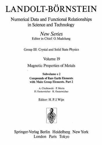 Tapa de Compounds of Rare Earth Elements with Main Group Elements