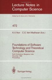 Tapa de Foundations of Software Technology and Theoretical Computer Science
