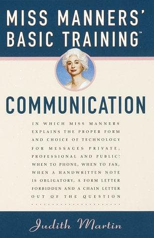 Tapa de Miss Manners' basic training