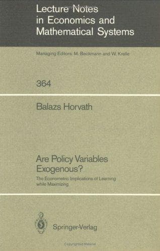 Tapa de Are Policy Variables Exogenous