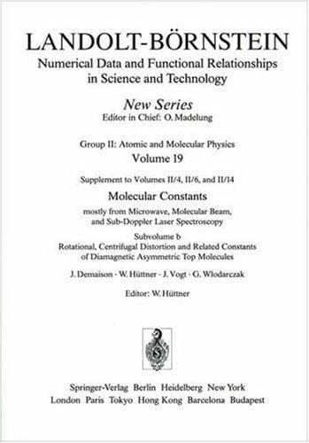 Tapa de Molecular Constants