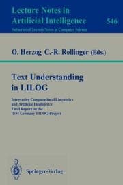 Tapa de Text understanding in LILOG