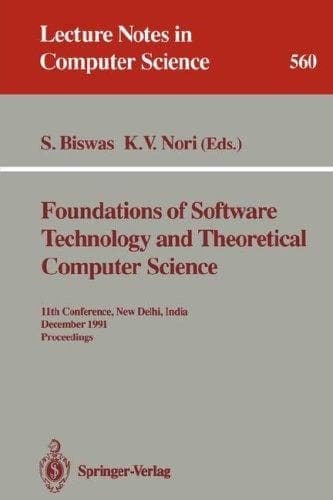 Tapa de Foundations of Software Technology and Theoretical Computer Science