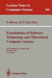 Tapa de Foundations of Software Technology and Theoretical Computer Science