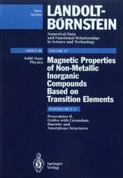 Tapa de Perovskites II, Oxides with Corundum, Ilmenite and Amorphous Structures