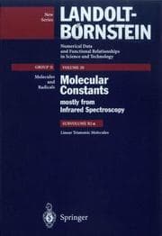 Tapa de Molecuar Constants Mostly from Infared Spectroscopy