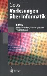 Tapa de Vorlesungen über Informatik: Band 3