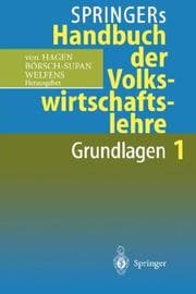 Tapa de Springers Handbuch der Volkswirtschaftslehre 1