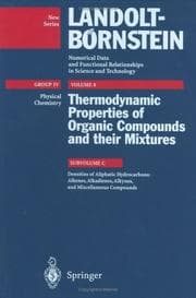 Tapa de Thermodynamic Properties of Organic Compounds and Their Mixtures, Densities of Aliphatic Hydrocarbons