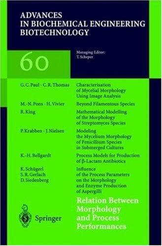 Tapa de Relation Between Morphology and Process Performances (Advances in Biochemical Engineering / Biotechnology)