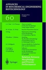 Tapa de Relation Between Morphology and Process Performances (Advances in Biochemical Engineering / Biotechnology)