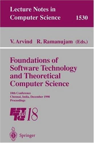 Tapa de Foundations of Software Technology and Theoretical Computer Science