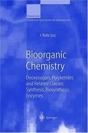 Tapa de Bioorganic Chemistry: Deoxysugars, Polyketides and Related Classes
