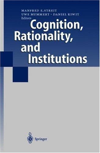 Tapa de Cognition, rationality, and institutions