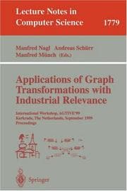 Tapa de Applications of graph transformations with industrial relevance