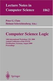Tapa de Computer science logic