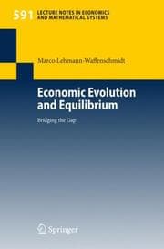 Tapa de Economic Evolution and Equilibrium