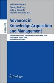 Tapa de Advances in knowledge acquisition and management