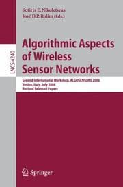 Tapa de Algorithmic Aspects of Wireless Sensor Networks