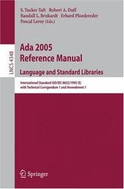 Tapa de Ada 2005 Reference Manual. Language and Standard Libraries