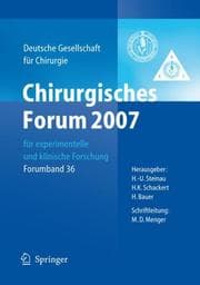 Tapa de Chirurgisches Forum 2007 für Experimentelle und Klinische Forschung