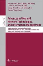 Tapa de Advances in Web and Network Technologies, and Information Management