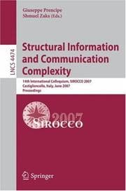 Tapa de Structural Information and Communication Complexity