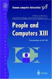 Tapa de People and computers XIII