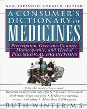 Tapa de A consumer's dictionary of medicines